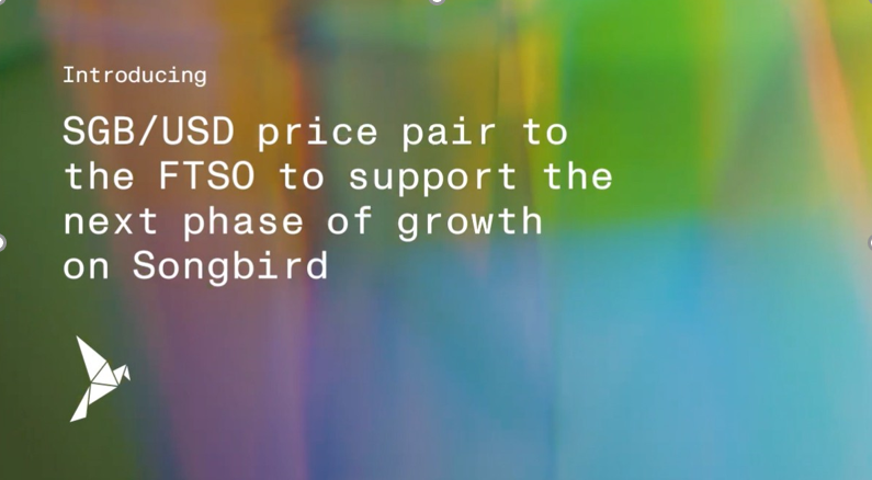 Flare Network FTSO支持SGB/USD交易对 致力促进Songbird下一阶段发展